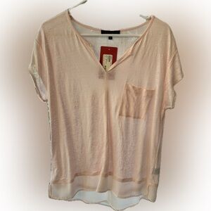 NWT Sanctuary Linen Tee. size XL